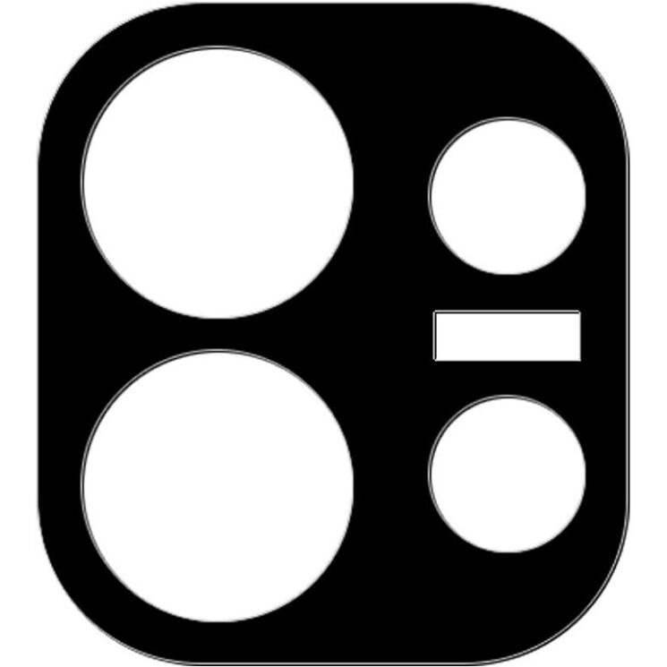 Защитное стекло на заднюю камеру Deexe Black Camera Lens для OPPO Reno 16 - Black: фото 2 из 2