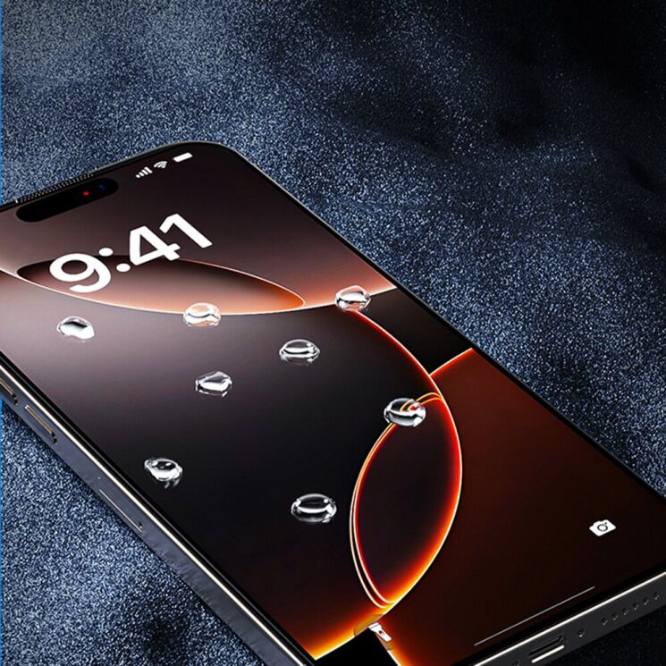 Защитное стекло WEKOME WTP-115 6D Curved Ultra-Fine Edge для iPhone 17 Pro Max - Black: фото 10 из 12