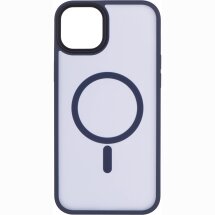 Защитный чехол 2Е Soft Touch MagSafe для iPhone 15 Plus - Dark Blue: фото 1 из 3