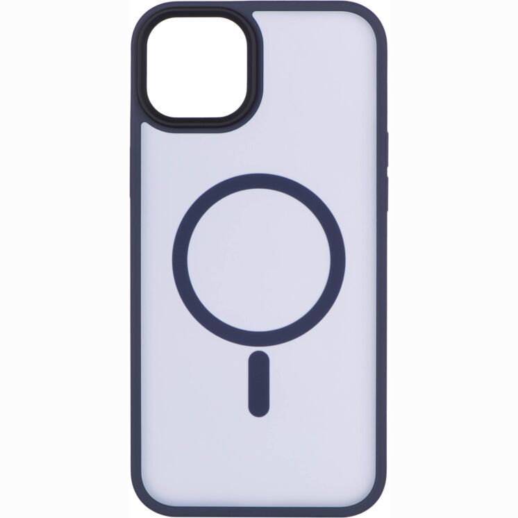 Защитный чехол 2Е Soft Touch MagSafe для iPhone 15 Plus - Dark Blue: фото 1 из 3