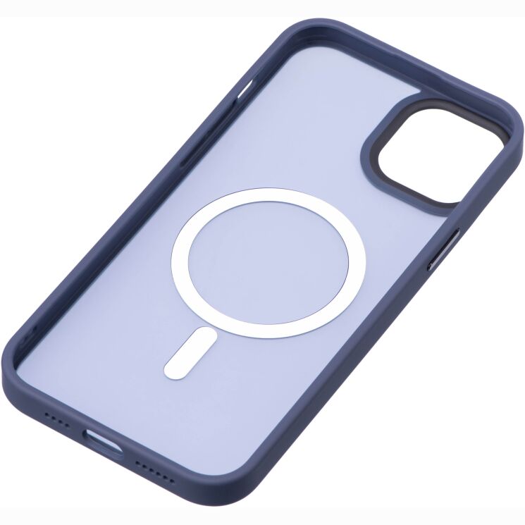 Защитный чехол 2Е Soft Touch MagSafe для iPhone 15 Plus - Dark Blue: фото 2 из 3