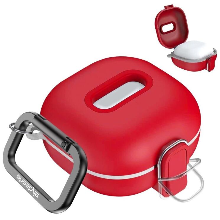 Захисний чохол AHASTYLE WG128 для Samsung Galaxy Buds Live / Buds Pro / Buds 2 / Buds 2 Pro / Buds FE - Red: фото 1 з 8