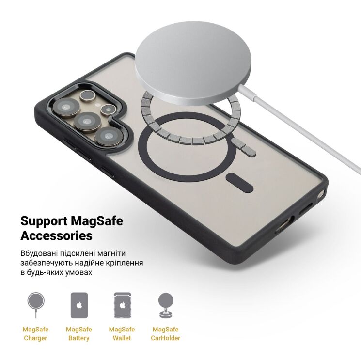 Захисний чохол ArmorStandart Unit MagSafe для Samsung Galaxy S26 Ultra (S948) - Black: фото 5 з 6