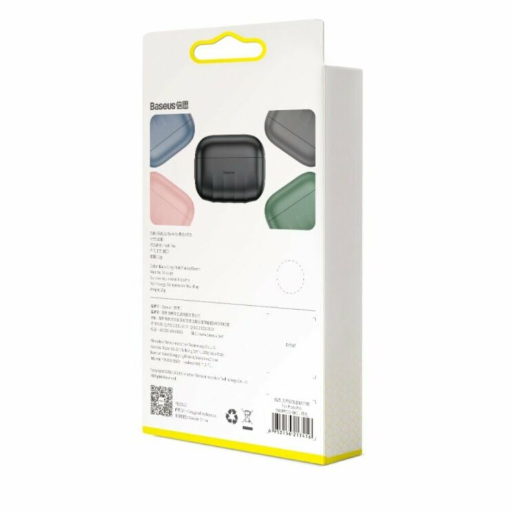 Захисний чохол BASEUS Shell Pattern для Apple AirPods Pro - Black: фото 7 з 19