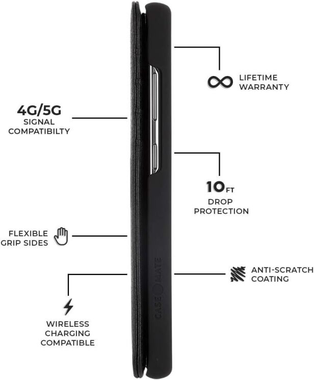 Защитный чехол Case-Mate Wallet Case для Samsung Galaxy S20 Plus (G985) - Black: фото 7 из 9