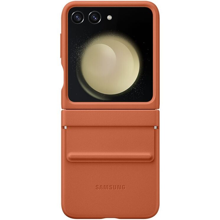 Защитный чехол Copiex Leather Cover (FF) для Samsung Galaxy Flip 5 - Brown: фото 1 из 5