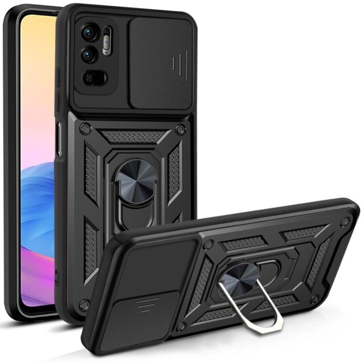 Защитный чехол Deexe Armor Shield для Xiaomi Redmi Note 10 5G - Black: фото 1 из 6