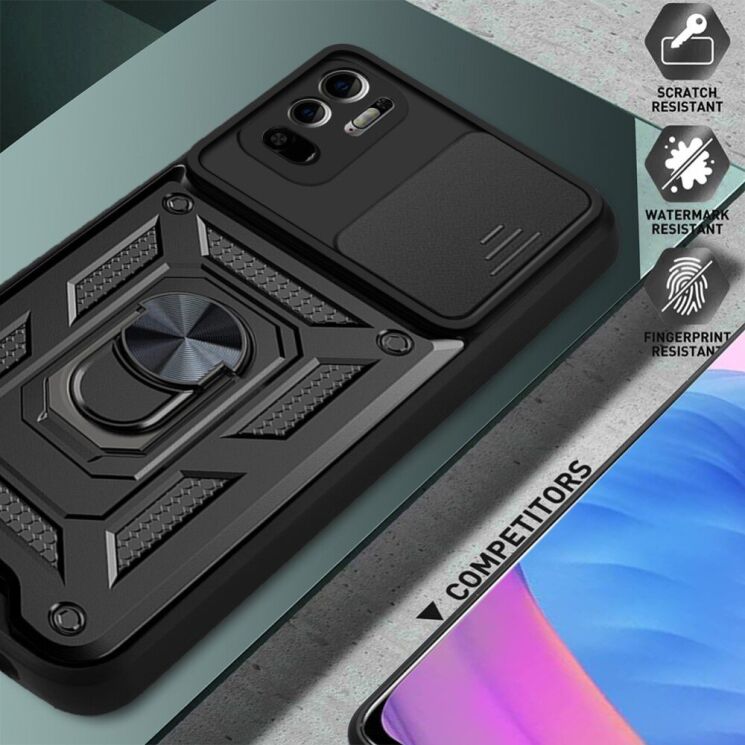 Защитный чехол Deexe Armor Shield для Xiaomi Redmi Note 10 5G - Black: фото 4 из 6