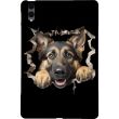 Защитный чехол Deexe Art Style для Samsung Galaxy Tab S12 Plus - German Shepherd (436010C)