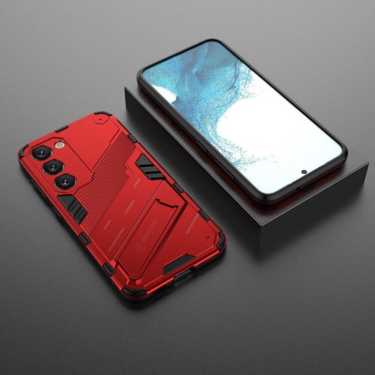 Защитный чехол Deexe Bibercas для Samsung Galaxy S23 Plus - Red: фото 6 из 8