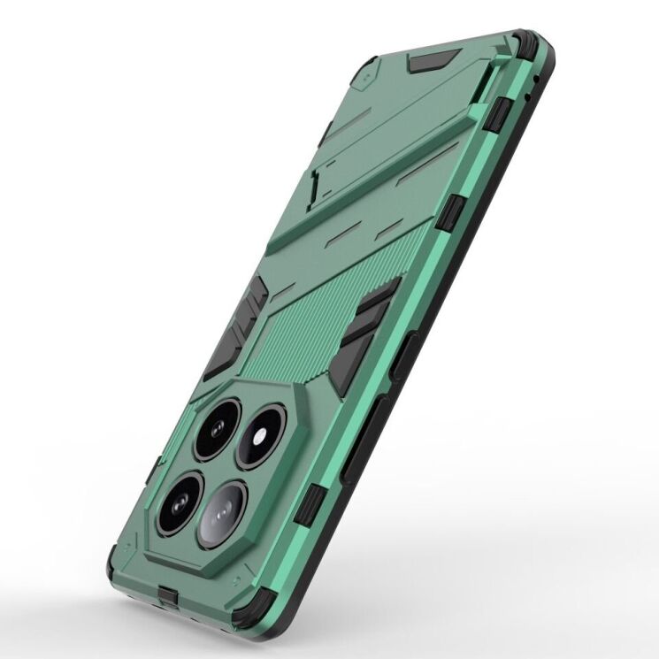 Защитный чехол Deexe Bibercas для Xiaomi Redmi Note 14 Pro 5G - Green: фото 3 из 6