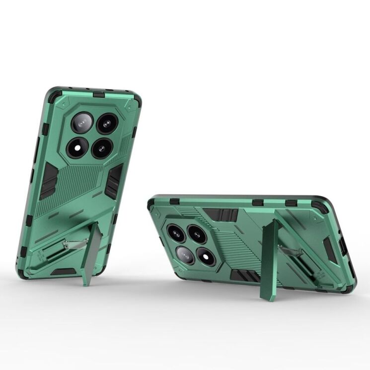 Защитный чехол Deexe Bibercas для Xiaomi Redmi Note 14 Pro 5G - Green: фото 2 из 6