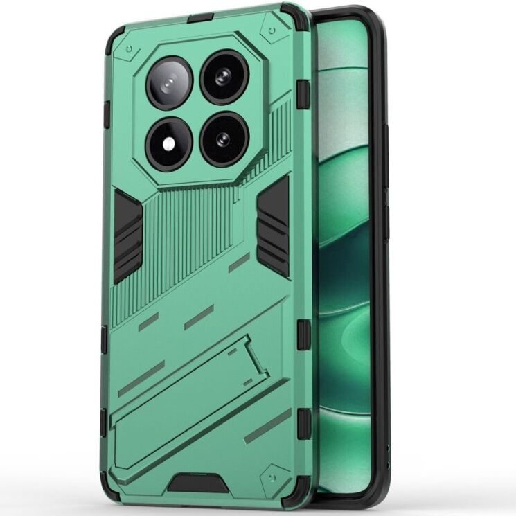 Защитный чехол Deexe Bibercas для Xiaomi Redmi Note 14 Pro 5G - Green: фото 1 из 6
