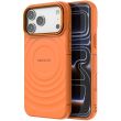 Захисний чохол Deexe Bibercas Ripple для iPhone 18 Pro Max / 17 Pro Max - Orange (423829O)