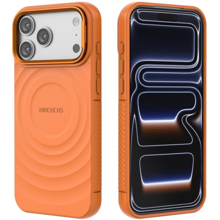 Захисний чохол Deexe Bibercas Ripple для iPhone 18 Pro Max / 17 Pro Max - Orange: фото 6 з 9