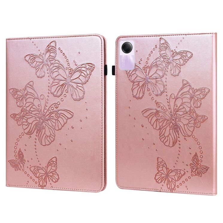 Захисний чохол Deexe Butterfly для Xiaomi Redmi Pad SE - Rose Gold: фото 1 з 9