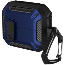 Захисний чохол Deexe Carbon Armor для Samsung Galaxy Buds 3 / Buds 3 Pro - Blue: фото 1 з 12