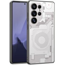Защитный чехол Deexe Circuit Pattern для Samsung Galaxy S23 Ultra (S918) - White: фото 1 из 8
