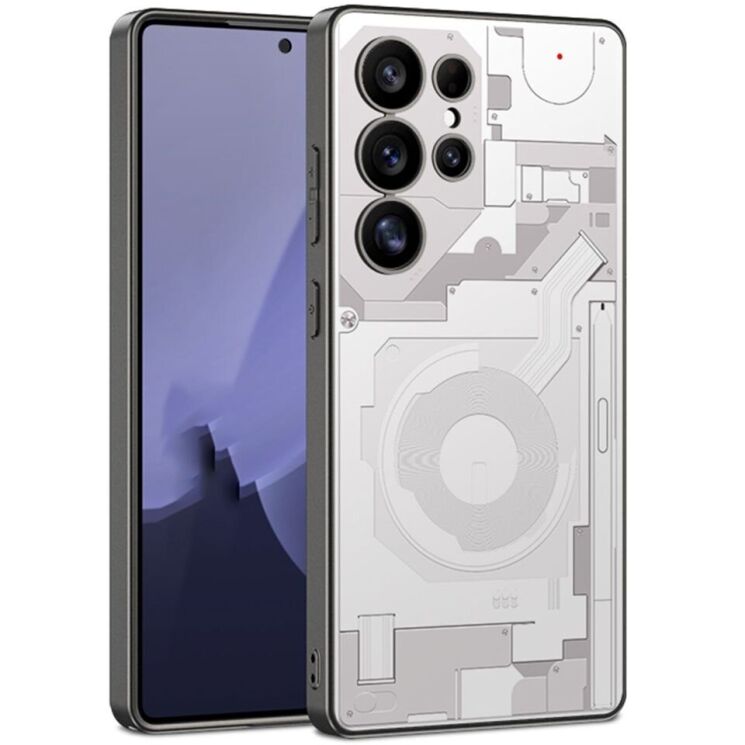 Защитный чехол Deexe Circuit Pattern для Samsung Galaxy S23 Ultra (S918) - White: фото 1 из 8