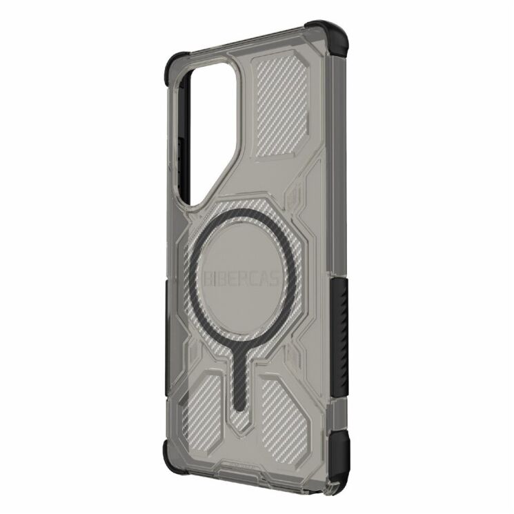 Захисний чохол Deexe Clear Bibercas для Samsung Galaxy S25 Ultra (S938) - Black: фото 4 з 7