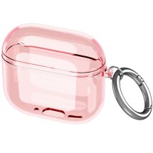Защитный чехол Deexe Crystal Case для Apple AirPods 4 - Transparent Pink: фото 1 из 12