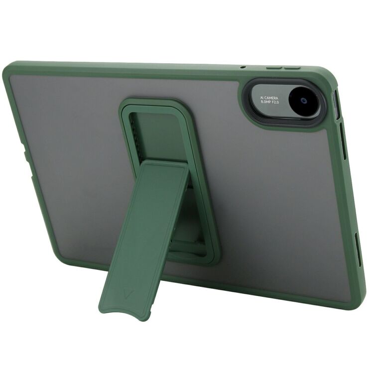 Защитный чехол Deexe Crystal Kickstand для Xiaomi Redmi Pad 2 - Green: фото 2 из 11