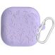Захисний чохол Deexe Flower Pattern для Samsung Galaxy Buds 4 / Buds 4 Pro - Purple (407405V). Фото 1 з 6