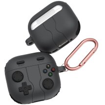 Защитный чехол Deexe Game Console для Apple AirPods 4 - Dark Grey: фото 1 из 9