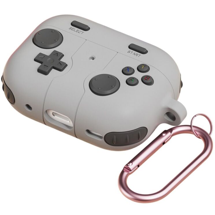Защитный чехол Deexe Game Console для AirPods Pro 3 - Rock Grey: фото 1 из 8