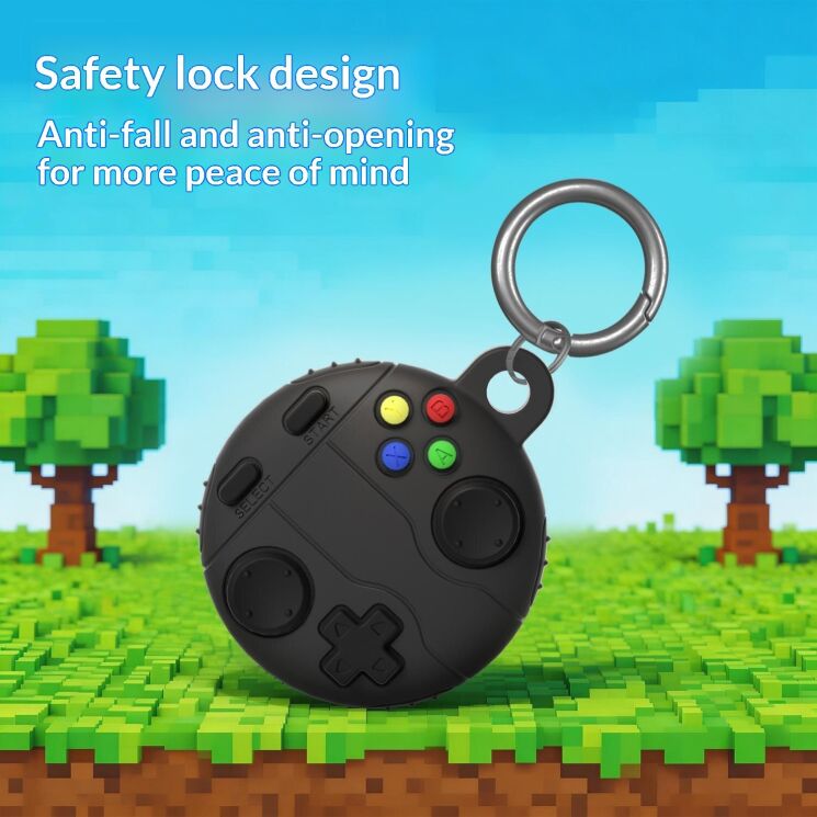 Захисний чохол Deexe Gamepad Clip для Apple AirTag - Pink (274030P) Захисний чохол Deexe Gamepad Clip для Apple AirTag - Pink: фото 4 з 6