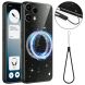 Захисний чохол Deexe Glitter Case with MagSafe для Nothing Phone (3a) Lite - Black (405429B). Фото 1 з 7