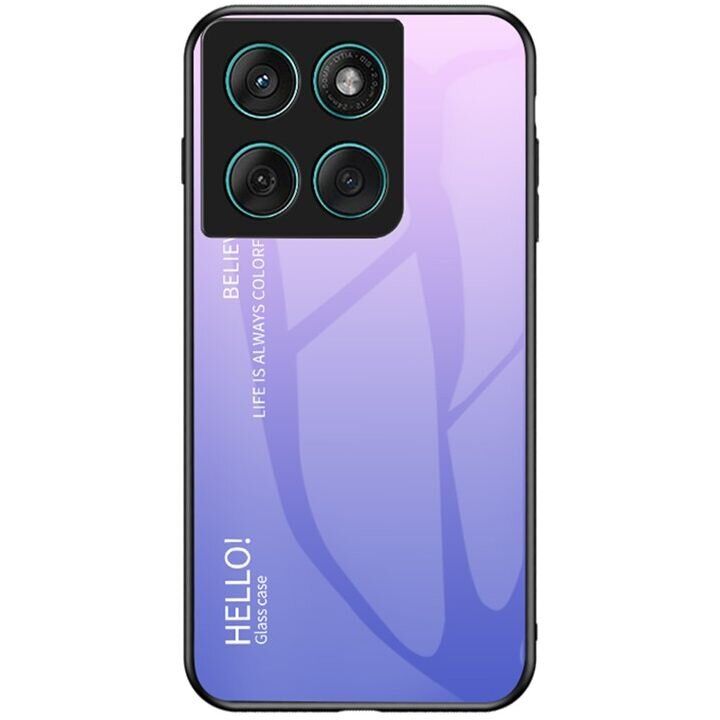 Защитный чехол Deexe Gradient Color для Motorola Edge 60 / Edge 60 Fusion - Pink / Purple: фото 1 из 11