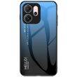 Захисний чохол Deexe Gradient Color для OPPO Reno 14 F/FS - Blue / Black (388308LB)