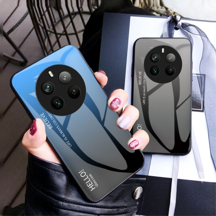 Защитный чехол Deexe Gradient Color для Realme 12 Pro / 12 Pro+ - Black / Grey: фото 6 из 7