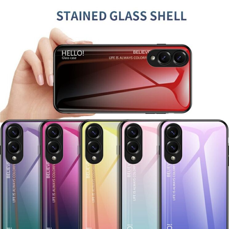 Захисний чохол Deexe Gradient Color для Samsung Galaxy S25 Edge (S937) - Pink / Blue: фото 6 з 10