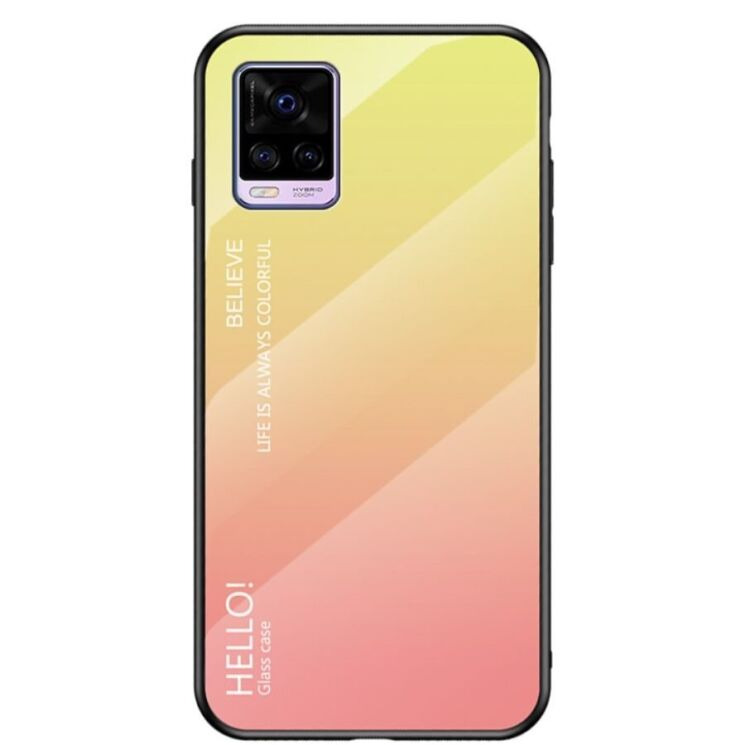 Защитный чехол Deexe Gradient Color для VIVO V20 - Yellow / Pink: фото 1 из 11