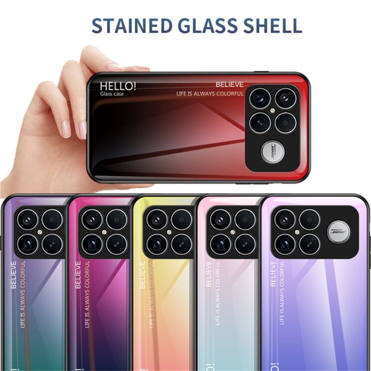 Захисний чохол Deexe Gradient Color для Xiaomi Poco F8 Ultra - Pink / Blue: фото 8 з 8