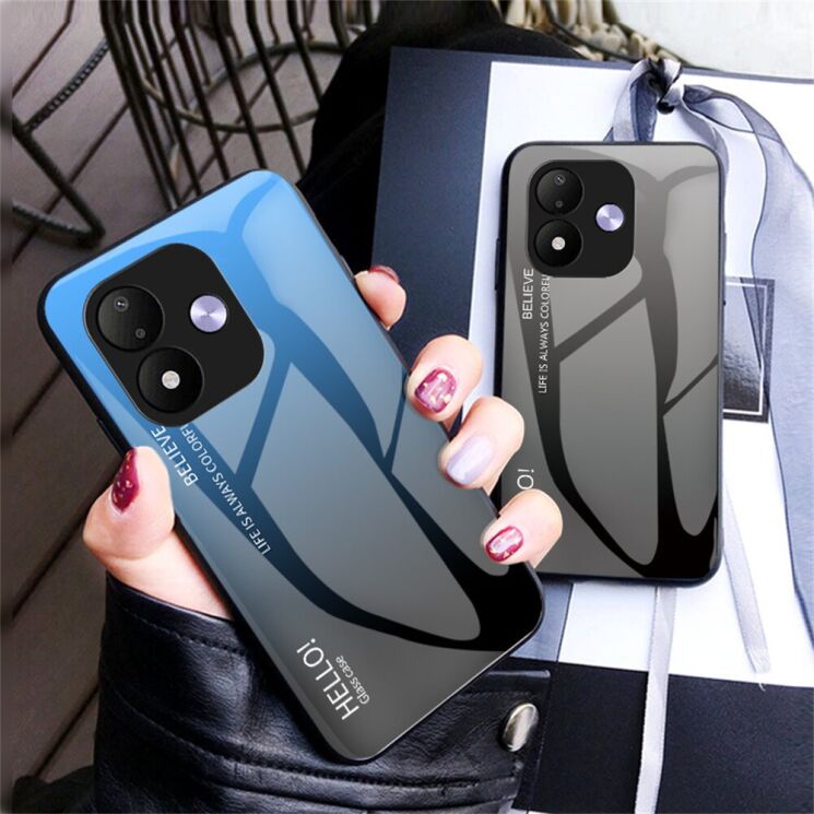 Защитный чехол Deexe Gradient Color для Xiaomi Redmi Note 17 (4G/5G) - Red / Black: фото 7 из 8