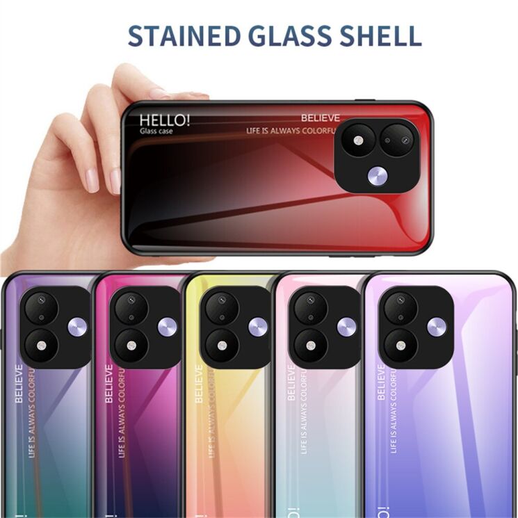 Защитный чехол Deexe Gradient Color для Xiaomi Redmi Note 17 (4G/5G) - Red / Black: фото 8 из 8