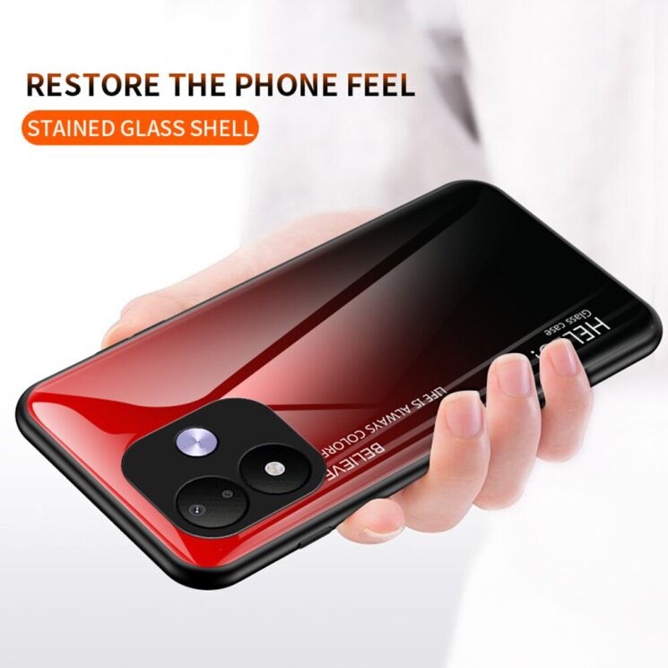Защитный чехол Deexe Gradient Color для Xiaomi Redmi Note 17 (4G/5G) - Red / Black: фото 4 из 8