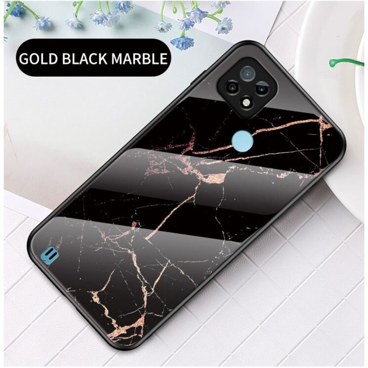 Чохол з малюнком Deexe Gradient Pattern для Realme C21 - Black / Gold: фото 2 з 8