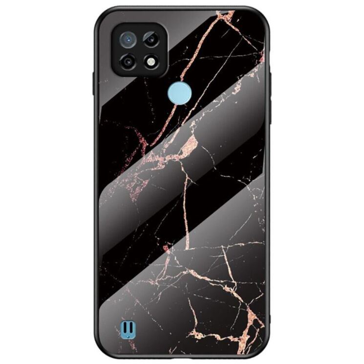 Чохол з малюнком Deexe Gradient Pattern для Realme C21 - Black / Gold: фото 1 з 8