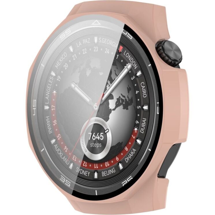 Защитный чехол Deexe Hard Frame для Huawei Watch GT 5 Pro (46mm) - Pink: фото 5 из 7