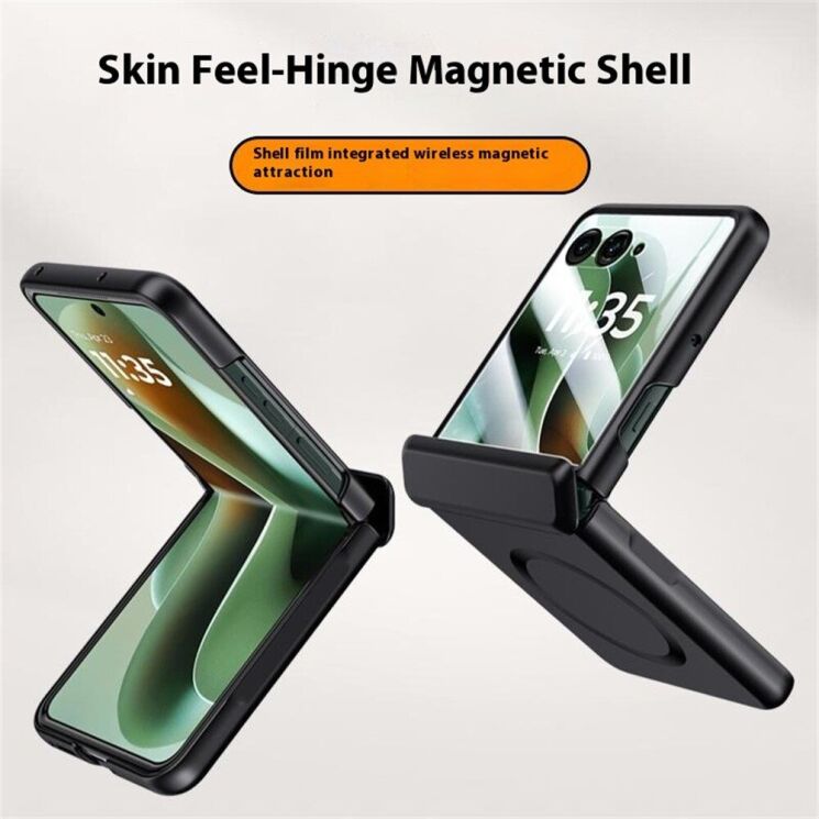 Защитный чехол Deexe Hinge Case MagSafe для Motorola Razr 60 Ultra - Black: фото 6 из 7