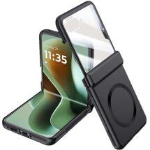 Защитный чехол Deexe Hinge Case MagSafe для Motorola Razr 60 Ultra - Black: фото 1 из 7