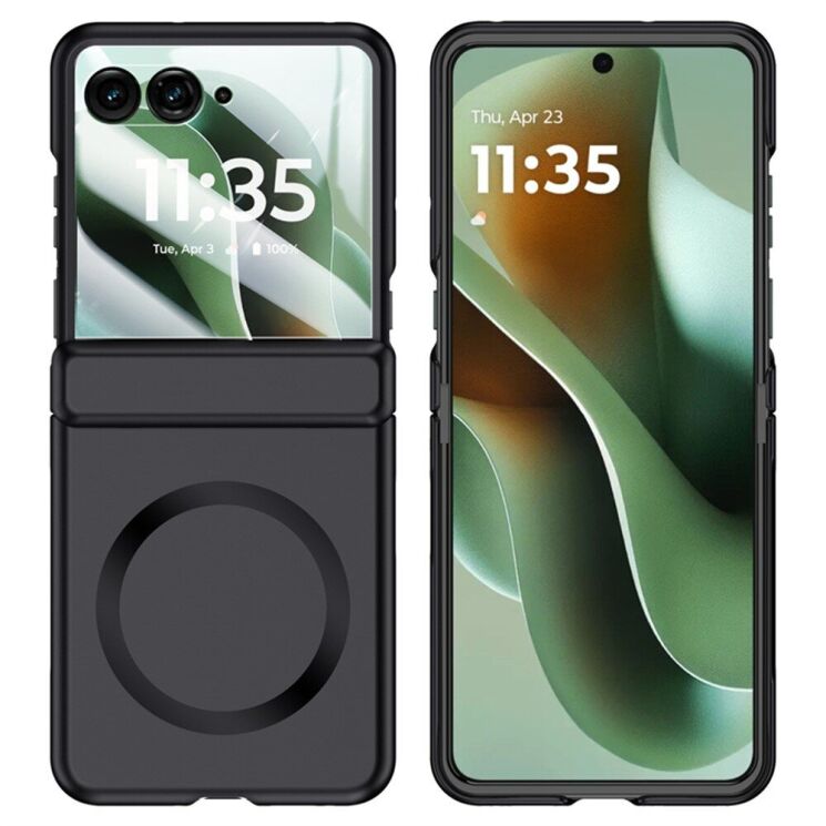 Защитный чехол Deexe Hinge Case MagSafe для Motorola Razr 60 Ultra - Black: фото 7 из 7
