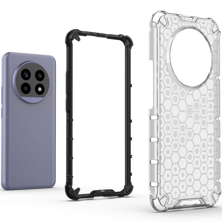 Защитный чехол Deexe Honeycomb Series для Realme 13 Pro / 13 Pro Plus - Grey: фото 4 из 5