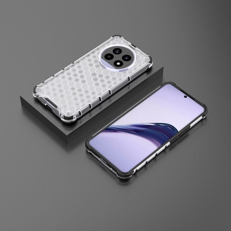 Защитный чехол Deexe Honeycomb Series для Realme 13 Pro / 13 Pro Plus - Grey: фото 2 из 5
