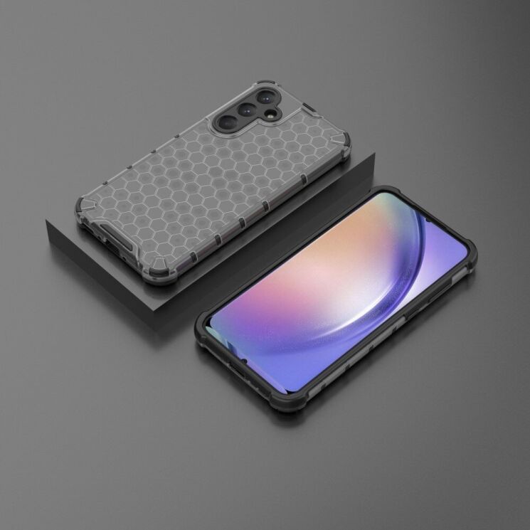Защитный чехол Deexe Honeycomb Series для Samsung Galaxy A35 (A356) - Black: фото 3 из 5