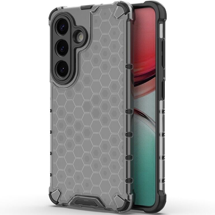 Защитный чехол Deexe Honeycomb Series для Samsung Galaxy S26 - Black: фото 1 из 6
